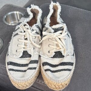 Loeffler Randall Alfie Striped Platform Espadrille